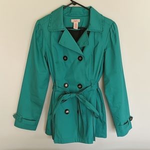 Candie's teal trench